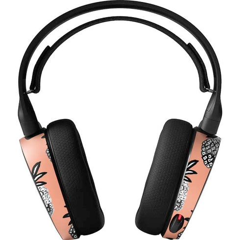 Bouffants and Broken Hearts Gray Scale Pineapple SteelSeries Arctis 3 Skin